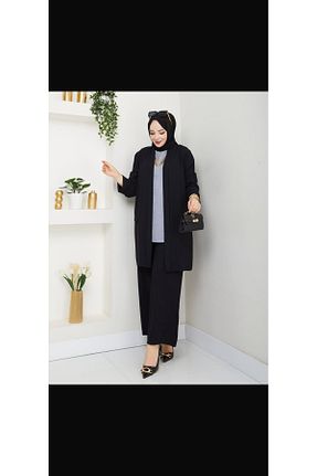 ست بالاتنه و پائین تنه مشکی زنانه AYŞEM - کد 931145598