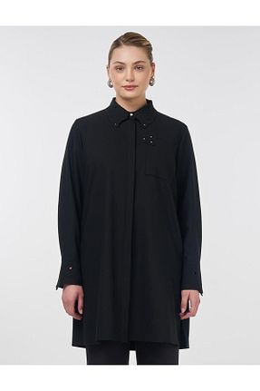 تونیک حجاب مشکی زنانه ویسکون Kayra - کد 931146260