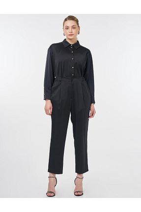 ست بالاتنه و پائین تنه حجاب مشکی زنانه رگولار Kayra - کد 931146956