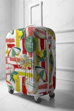 کاور چمدان رنگی ابعاد بزرگ MEDBRIGHT - کد 824325757