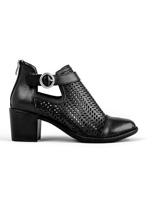 کفش پاشنه بلند کلاسیک مشکی زنانه پارچه LAL SHOES & BAGS - کد 682914470