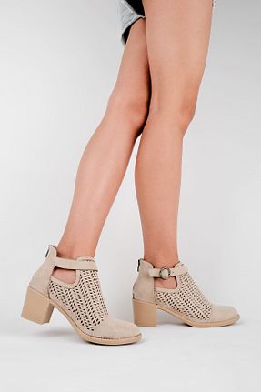 کفش پاشنه بلند کلاسیک قهوه ای زنانه پارچه LAL SHOES & BAGS - کد 682907100