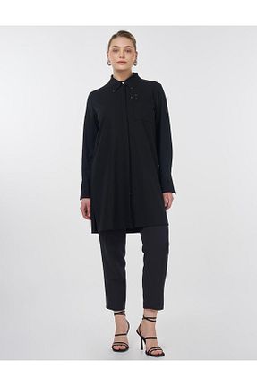تونیک حجاب مشکی زنانه ویسکون Kayra - کد 931146260