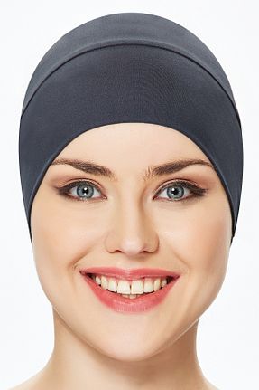 کلاه شنای حجاب طوسی زنانه Remsa Mayo - کد 931137903