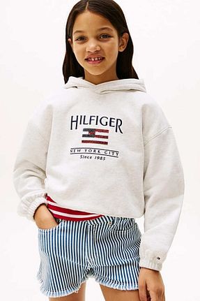 سوئیشرت سفید بچه گانه چاپی Tommy Hilfiger - کد 931216086