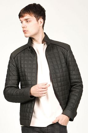 پالتو پشمی سبز مردانه Relaxed Dericlub - کد 93827561