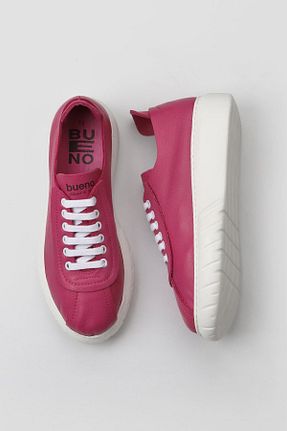 کفش اسنیکر صورتی زنانه چرم اصل Bueno Shoes - کد 309453829