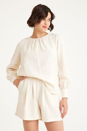 شلوارک و برمودا بژ زنانه SELECTION PATRICE - کد 931181367