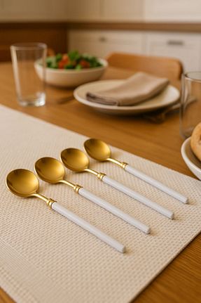 قاشق و چنگال و کارد سفید 6 نفره AYGÖREN HOME - کد 931188704