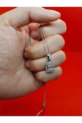 گردنبند نقره طوسی زنانه 925 عیار MehVa Silver - کد 931174463