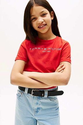 تیشرت قرمز بچه گانه رگولار Tommy Hilfiger - کد 931219670