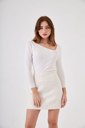 دامن سفید زنانه SELECTION PATRICE - کد 931171722