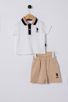 ست بالاتنه و پائین تنه سفید بچه گانه بافتنی U.S. Polo Assn. - کد 931195937