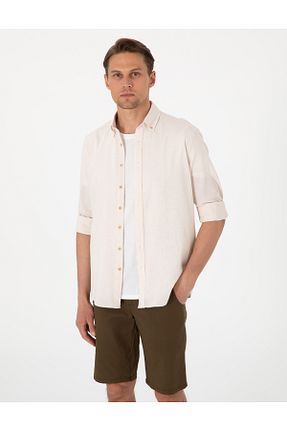 پیراهن بژ مردانه رگولار Pierre Cardin - کد 904639563