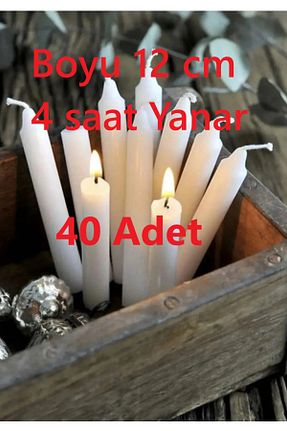 شمع سفید 31-100 Gizemli Home - کد 787191614
