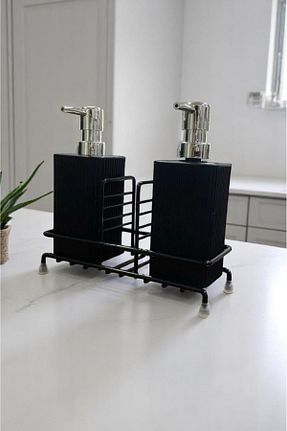 جا صابونی مشکی فلزی Magic Objects - کد 925693909