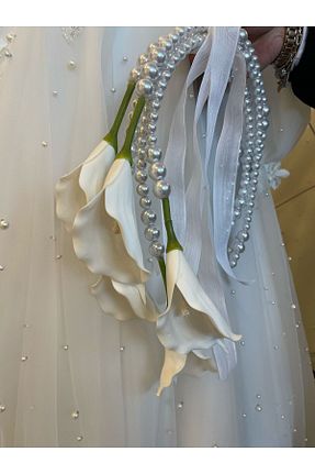 عقد و عروسی و حنابندان سفید hoby shop - کد 930006779