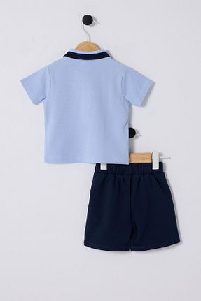ست بالاتنه و پائین تنه آبی بچه گانه بافتنی U.S. Polo Assn. - کد 931195715