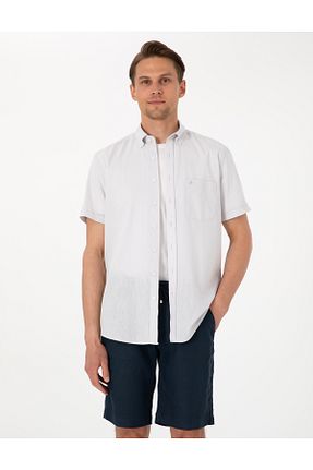 پیراهن طوسی مردانه رگولار Pierre Cardin - کد 904698502