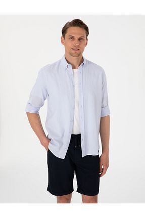 پیراهن آبی مردانه رگولار Pierre Cardin - کد 904701221