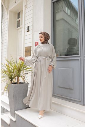 لباس حجاب بژ زنانه رگولار KADEEM - کد 887078993