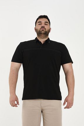تیشرت سایز بزرگ مشکی مردانه تکی Maccali - کد 931235552