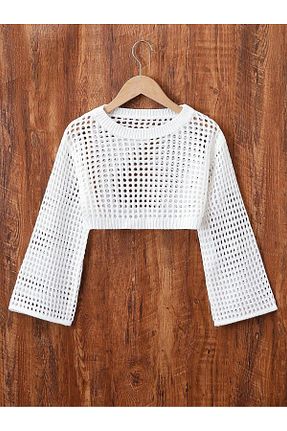 پلیور نباتی بچه گانه ساده moda mh - کد 931209873