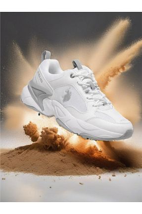 کفش اسنیکر سفید زنانه بند دار U.S. Polo Assn. - کد 931224360