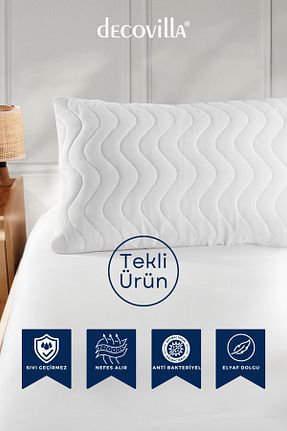 محافظ بالش سفید میکروفیبر Decovilla - کد 931216699