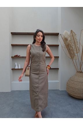 لباس خاکی زنانه بافتنی ESRAHELVACI - کد 931222865