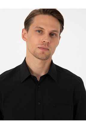 پیراهن قهوه ای مردانه رگولار Pierre Cardin - کد 922453629