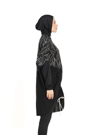 مایو حجاب مشکی پلی استر allsea - کد 931223810