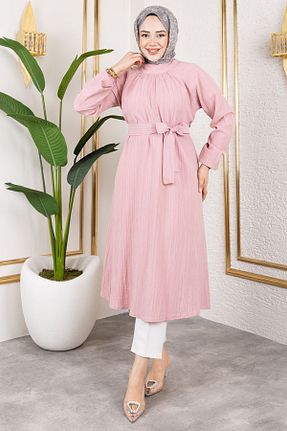 تونیک حجاب صورتی زنانه مخلوط ویسکون Genel Markalar - کد 931245111