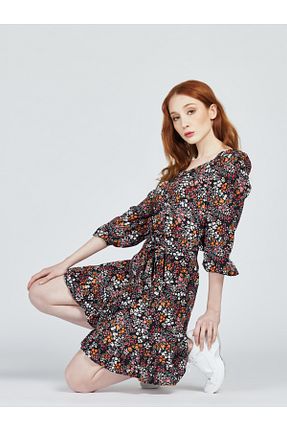 دامن مشکی زنانه پارچه Loft - کد 106026937