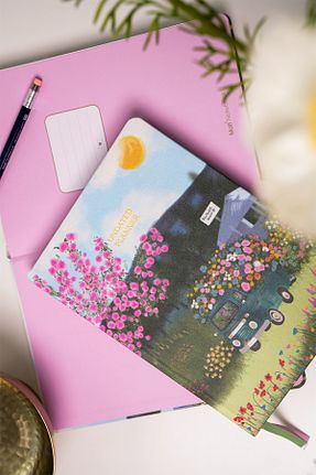 سر رسید آبی ساده Matt Notebook - کد 931230599