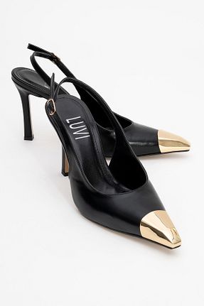 کفش پاشنه بلند کلاسیک مشکی زنانه چرم مصنوعی luvishoes - کد 931241445