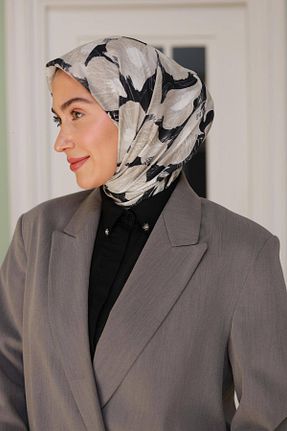 روسری مشکی پنبه پلی استر İpekhan - کد 931208682