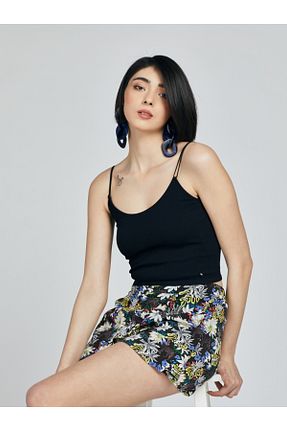 دامن مشکی زنانه ویسکون Loft - کد 168871263