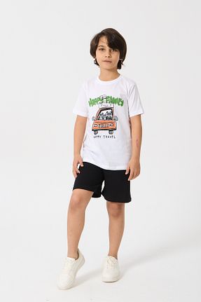 ست بالاتنه و پائین تنه سفید بچه گانه بافت Nisrakids - کد 931245069
