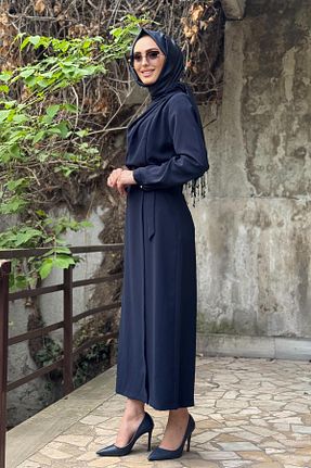 لباس حجاب سرمه ای رگولار SEÇİL - کد 931256766