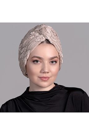 روسری بژ ساده Bitter Colors - کد 931216402