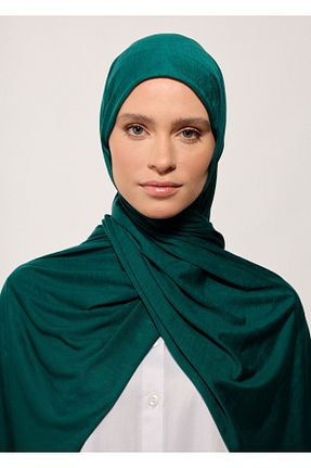 شال سبز زنانه پنبه ای RABIAZ - کد 931256667