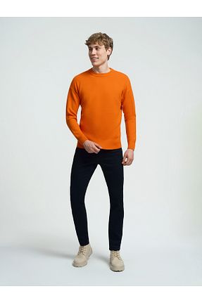 پلیور نارنجی مردانه ساده Loft - کد 760147397