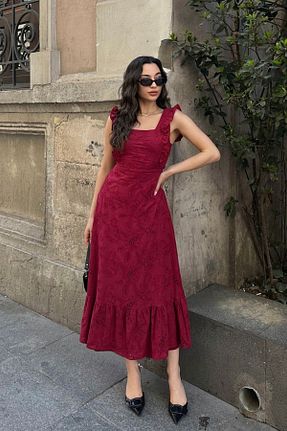 لباس زرشکی زنانه بافتنی ASEDE - کد 931291433