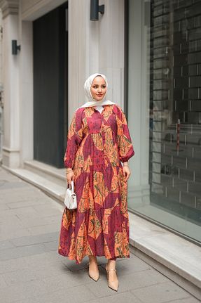 لباس زرشکی زنانه بافتنی LOCCO - کد 931280101
