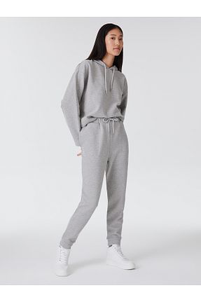 شلوار کرمگن طوسی زنانه پاچه کش دار Loft - کد 364882013