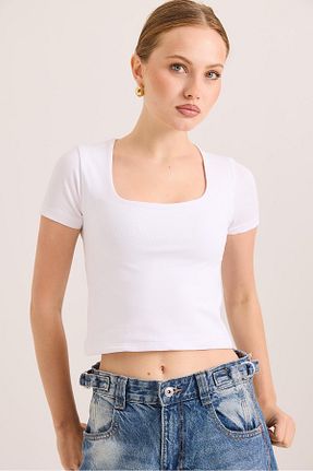 بلوز سفید زنانه ساده Raneel Kazançlı Alışveriş - کد 931288162