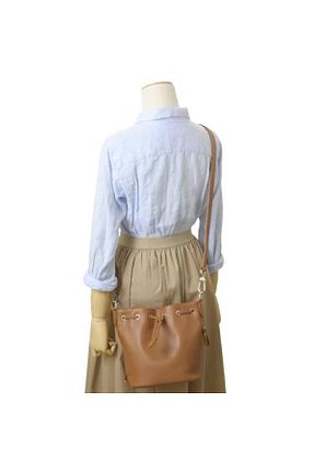 کیف پستچی قهوه ای زنانه چرم مصنوعی Longchamp - کد 931290522