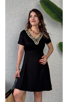 لباس مشکی زنانه بافتنی JANES - کد 931375519