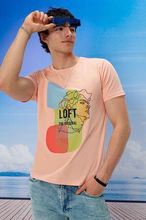تیشرت طوسی مردانه اسلیم فیت Loft - کد 736125898